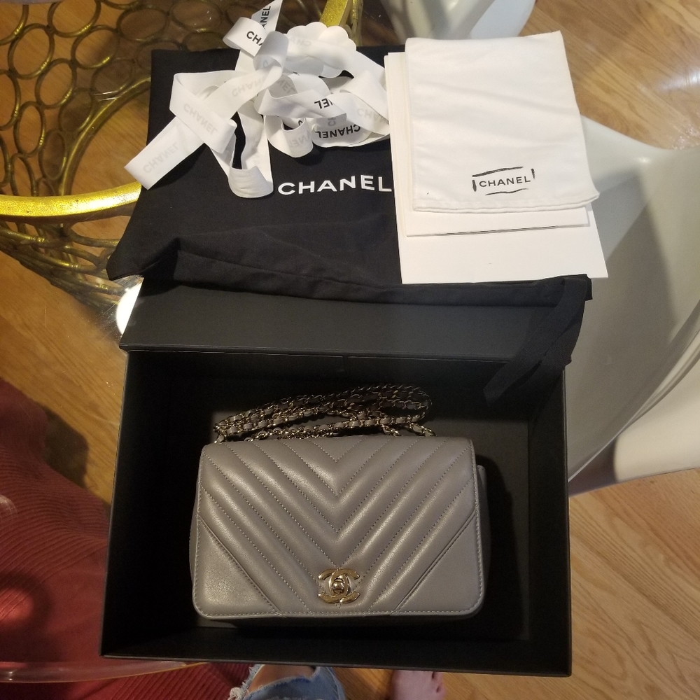 Chanel Chevron Crossbody Small
